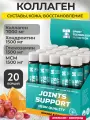 Коллаген 7000мг с хондроитином JOINTS SUPPORT SPORTTECH, апельсин-виногдар, 20шт*25мл, Суставы, связки, кожа, волосы