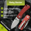 Складной нож CIVIVI Baby Banter C19068S-6, сталь Nitro-V stonewash, рукоять Burgundy G10