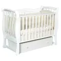 Кровать детская Luiza3 универсальный маятник, закрытый ящик белый
