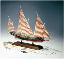 Сборная модель корабля для начинающих от Amati (Италия), греческий галиот Greek Galliot, 100 часов, М.1:65