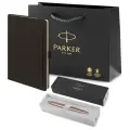 Ручка Parker Jotter Monochrome оригинал, ежедневник А5 и в подарок фирменный пакет Паркер