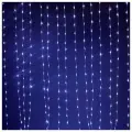 Светодиодный занавес Водопад 1.5*2.2 м, 300 синих LED ламп, прозрачный ПВХ, контроллер, IP20