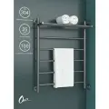 Полотенцесушитель Водяной Onix, модель Classic Plus Grafit Right 600x800, Лесенка с боковым подключением справа, Графит, полный комплект