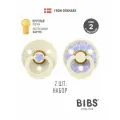 Набор 2 шт. Соска пустышка BIBS латексная классическая Studio Colour Jasmine - Ivory Mix, 6+ месяцев