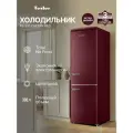 Холодильник TESLER RB-330 CHERRY RED, с зоной свежести, инверторный компрессор, сенсорное управление, Total No Frost