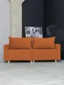 Раскладной диван кровать Денвер NEW прямой модульный, механизм еврокнижка, 213х102х85 см, оранжевый