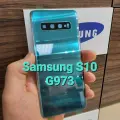 Крышка для Samsung S10 (заднее стекло) Премиум качество цвет: зелёный
