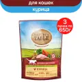 Сухой корм Nature’s Table для взрослых кошек, Курица, 3 шт по 650 г