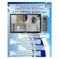 Комплект видеодомофона CTV-DP5121Q KIT (CTV-M5121Q (черный) + CTV-D4005 (графит))