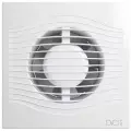Вытяжной вентилятор с обратным клапаном SLIM 4C, диаметр 100 мм, 8 Вт, 100 м3/ч, на кухню, в туалет, душ, белый, DiCiTi