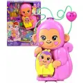 Фигурки Polly Pocket - Игровой набор Компактная сумка Monkey Обезьянка с куклами и аксессуарами - Полли Покет HWP04