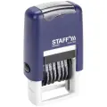 Нумератор STAFF Printer 7836, 6-разрядный, 22х4 синий синий синий 10 шт. синий