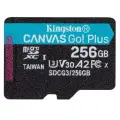 Карта памяти Kingston microSDXC Canvas Select Go Plus Class 10 UHS-I U3 (170/90MB/s) 256GB