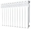 Радиатор алюминиевый HALSEN 500/80 2100Вт 12 секций, боковое подключение