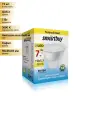 (15 шт.) Светодиодная лампочка Smartbuy MR16 GU5.3 220V 7W(600lm) 3000K 2K 50x45 пластик SBL-GU5_3-07-30K-N Нейтральный белый. Цоколь GU5.3