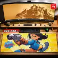 Игровой коврик для мыши DigitalRazor Fallout Girl 900x400x4mm, желтый, серый, голубой