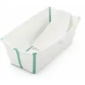 Ванночка для купания новорожденных складная с горкой Stokke Flexi Bath Bundle, White Aqua