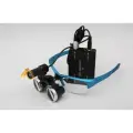 Профессиональные бинокуляры очки-лупы 3,5x-420 с подсветкой 5W Stomato для стоматологов.