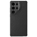 Чехол от Nillkin из арамидного карбона (кевлар) с поддержкой MagSafe для Samsung Galaxy S25 Ultra, серия CarboProp Magnetic Case (версия с открытой камерой)