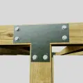 Пластина крепежная Т-образная для бруса 100х100 - 10 шт