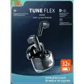 Беспроводная Bluetooth-гарнитура JBL TUNE FLEX Черная с активным шумоподавлением