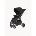 Прогулочная коляска CARRELLO Bravo CRL-8512PU, Grape Black, всесезон, колеса 24см, текстиль/эко-кожа