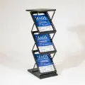 Буклетница напольная, А4, со столиком, 1000*395*260, цвет черный