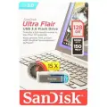 Флешка SanDisk Ultra Flair USB 3.0 128 ГБ, 1 шт, дымчатый серебристый/черный