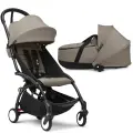 Коляска 2 в 1 Stokke/Babyzen YOYO3 shell Taupe/Black 646404/646002/646304
