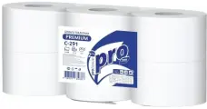 Бумажные полотенца в рулоне PROtissue С222, 2-слойные, 6 рулонов по 150 метров