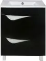 Напольная тумба под раковину Эйфория 60 чёрная (без умывальника)