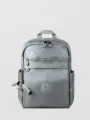 Рюкзак Kipling серебристого цвета с мягким отделением для ноутбука и влагозащитной пропиткой с эффектом MetalicGlow