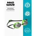 Очки для плавания MAD WAVE Spurt Mirror, green/black