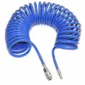 Шланг спиральный 10x6.5 мм, 15 м PI TOOLS, полиуретановый с быстроразъёмными соединениями, Арт. 7525