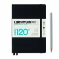Блокнот Leuchtturm 120g Edition Medium A5 101л в линейку твердая обложка Черный