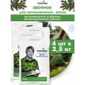 Удобрение Фертика Хвойное для вечнозелёных Весна комплексное гранулированное, 4 шт по 2,5 кг