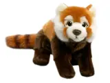 Игрушка мягконабивная LEOSCO Панда красная 20 см, с хвостом 34 см