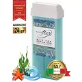 ITALWAX Воск для депиляции в картридже теплый Аквамарин Flex 100 мл. 24 штук, Италия