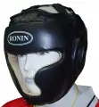 Шлем боксерский закрытый черный Ronin L