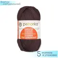 Пряжа для вязания Пехорка Хлопок натуральный 5 шт, Коричневый №251