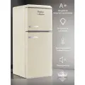 Холодильник TESLER RT-152 BEIGE, 128л, двухкамерный, ретро-стиль, А+