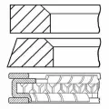 Комплект поршневых колец на поршень Goetze 0830680700