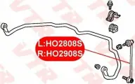 Тяга стабилизатора VTR HO2808S, для Honda Jazz/City, передняя, левая