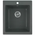 Кухонная мойка врезная GreenStone GRS-17-343 антрацит
