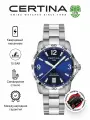 Наручные часы Certina, синий, серебристый