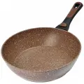 Сковорода 28 см мраморным покрытием и съемной ручкой
