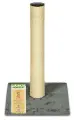HOMECAT когтеточка для кошек столбик ковролин джут серый, 29,5х29,5х50 см