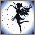 Набор для вышивания Lanarte #PN-0164076 Enchanting fairy (Очаровательная фея), Счетный крест, 24 х 24 см
