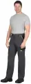 Брюки ховард : темно-серые с черной и лимонной отд. р. 44-46/182-188 / Брюки рабочие мужские / Брюки рабочие