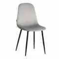 Комплект стульев для кухни TetChair, 2 шт, велюр, серые/черные